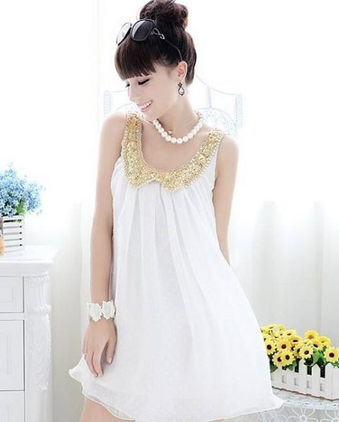 Vestido Seda Branco