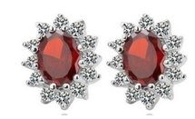 Brinco Cristal Vermelho