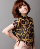 Camisa Chiffon Seda Cadeias